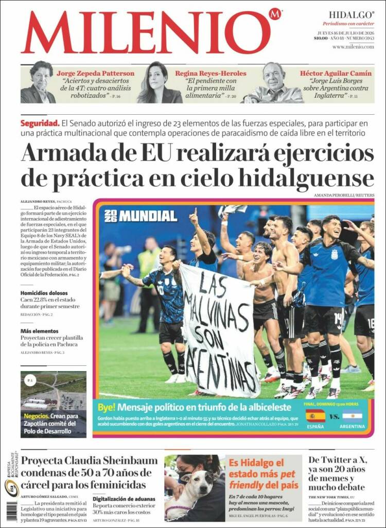 Portada de Milenio de Hidalgo (México)