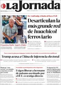 Portada de La Jornada (México)