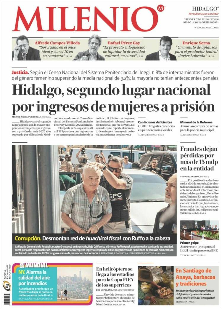 Portada de Milenio de Hidalgo (México)