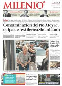 Portada de Milenio de Puebla (México)