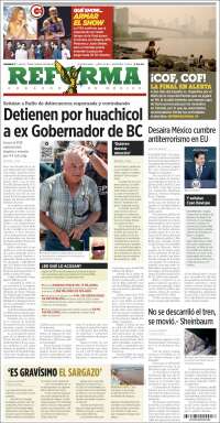 Portada de Reforma (México)