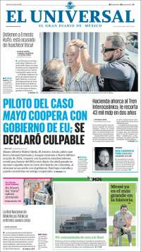 Portada de El Universal (México)