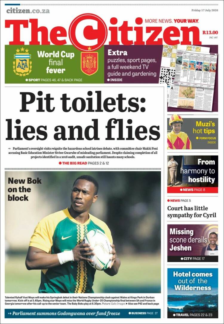 Portada de The Citizen (South Africa)