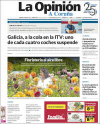 Portada de La Opinión de A Coruña (Spain)
