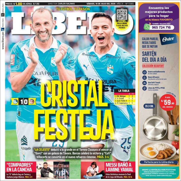 Portada de Líbero (Peru)