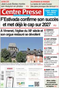 Portada de Centre Presse (France)