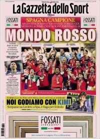 Portada de La Gazzetta dello Sport (Italy)