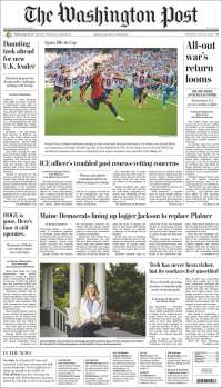 Portada de The Washington Post (USA)