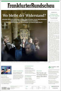 Portada de Frankfurter Rundschau (Germany)