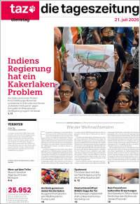 Portada de Die Tageszeitung (Germany)