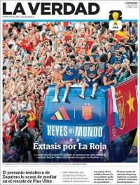 Portada de La Verdad de Cartagena (Spain)