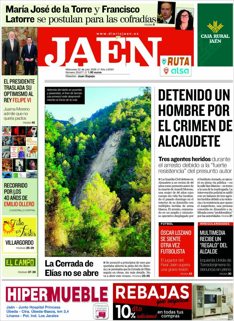 Portada de Diario Jaén (Spain)