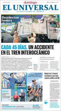 Portada de El Universal (Mexico)