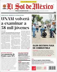 Portada de El Sol de México (Mexico)