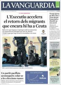 Portada de La Vanguardia (Spain)