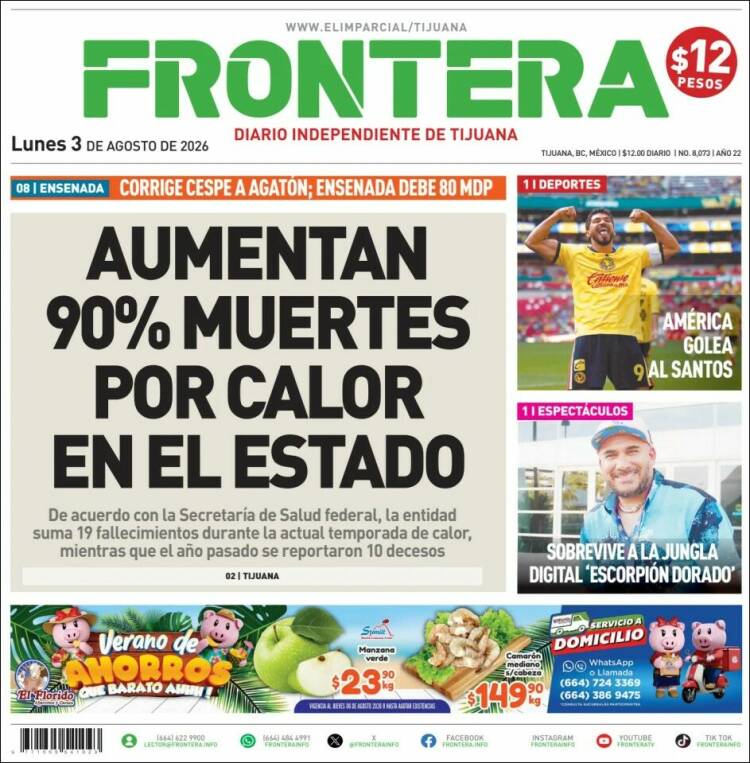 Portada de Frontera (México)