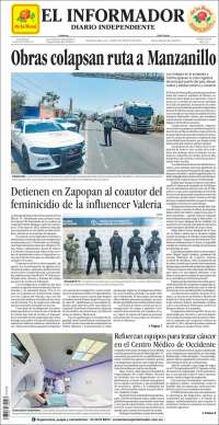 Portada de El Informador (México)