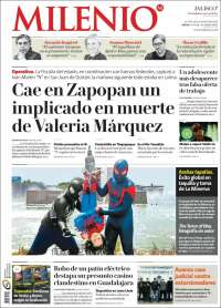 Portada de Milenio - Jalisco (México)