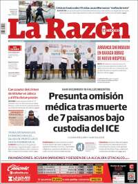 Portada de La Razón (México)