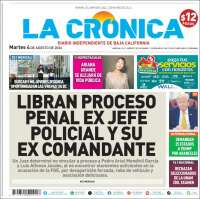 Portada de La Crónica de Baja California (México)