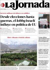 Portada de La Jornada (Mexico)