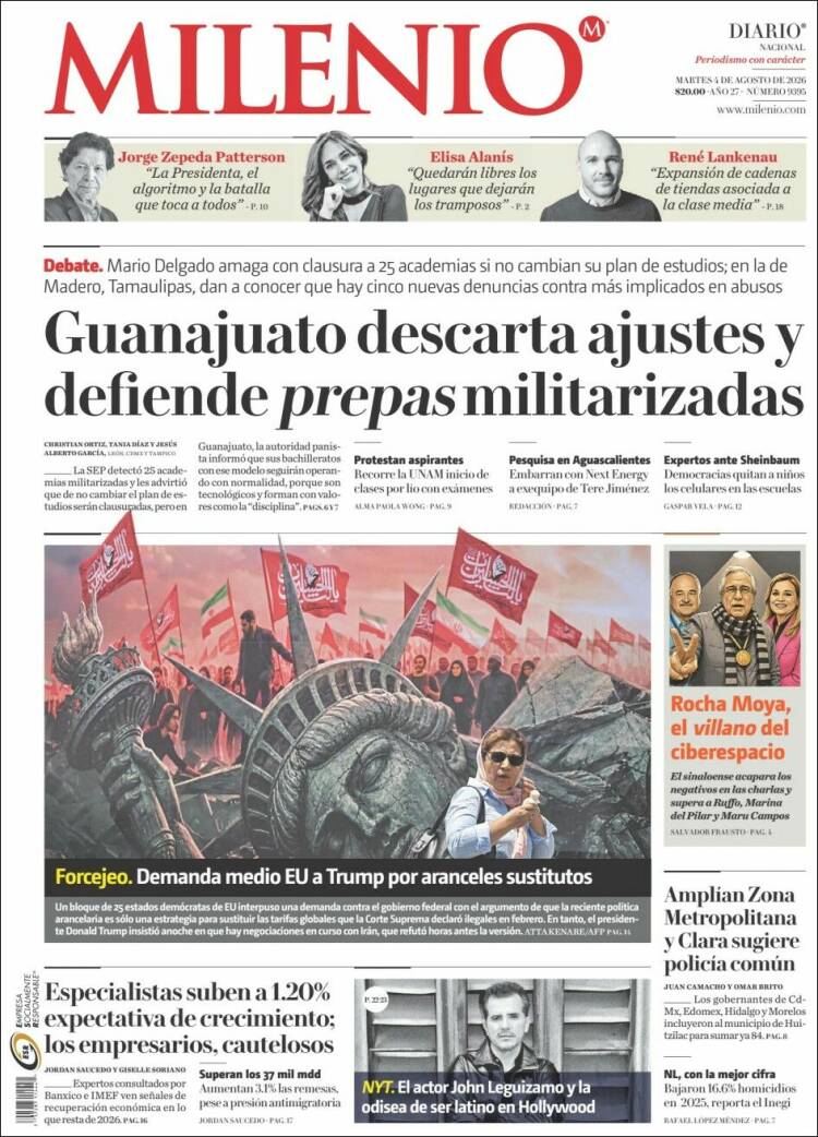 Portada de Milenio (Mexico)