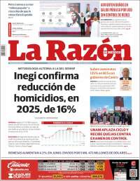 Portada de La Razón (Mexico)