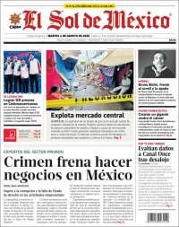 Portada de El Sol de México (Mexico)