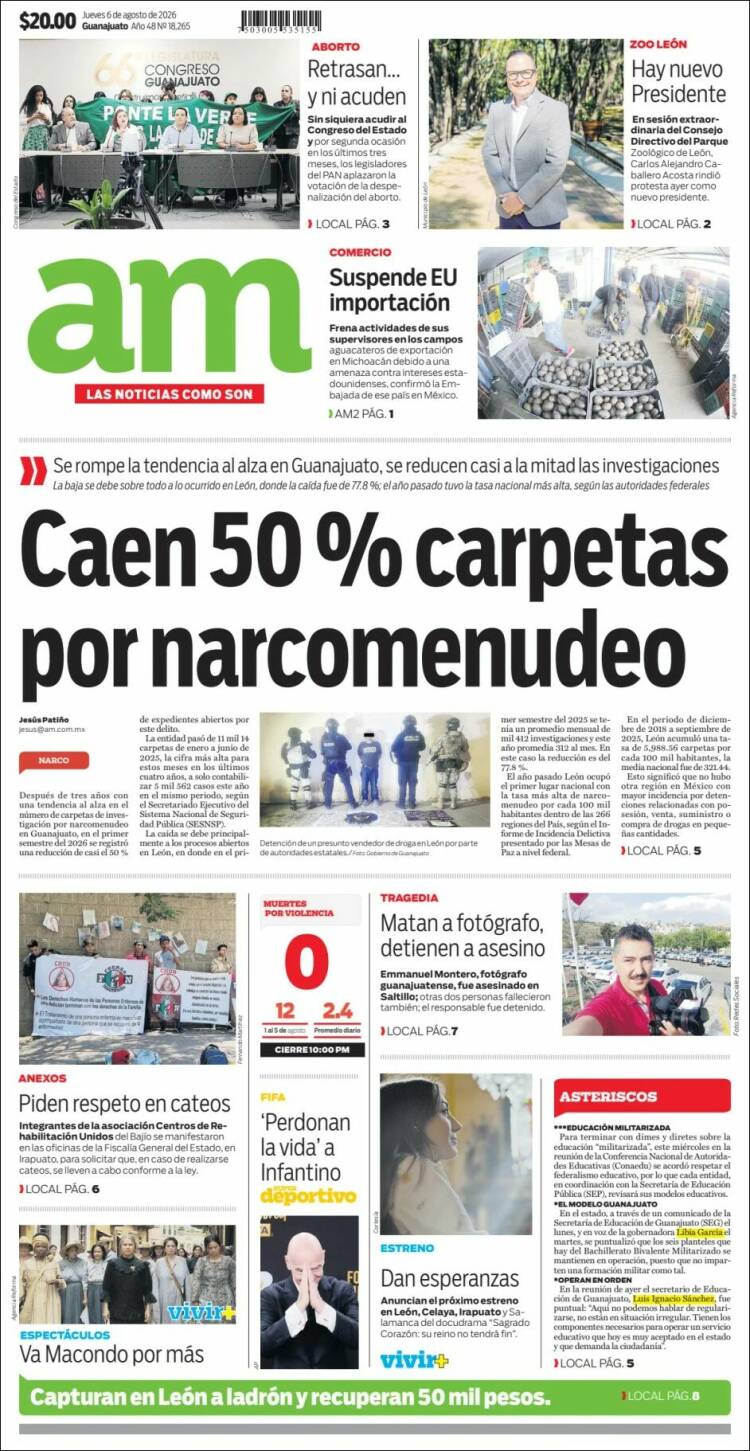 Portada de Al Día A.M. (Mexico)