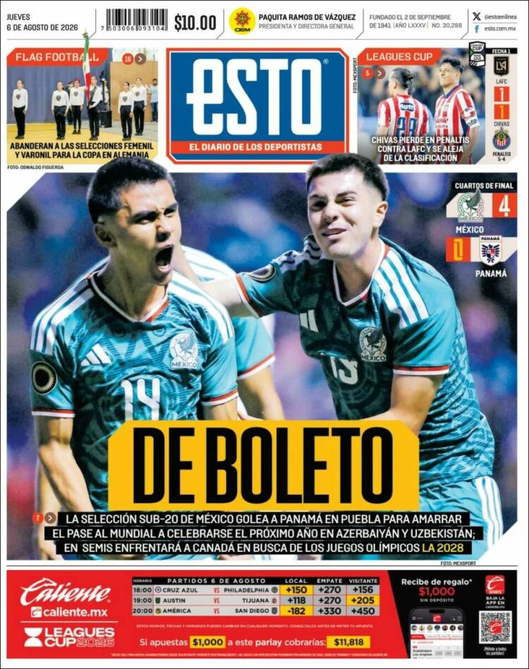 Portada de Esto (Mexico)