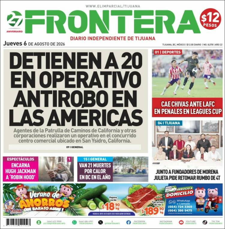 Portada de Frontera (Mexico)