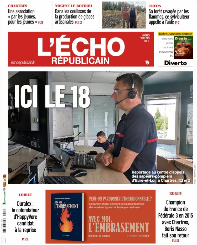 Portada de L'Echo Républicain (France)