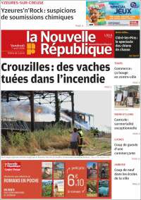 Portada de La Nouvelle Republique (France)