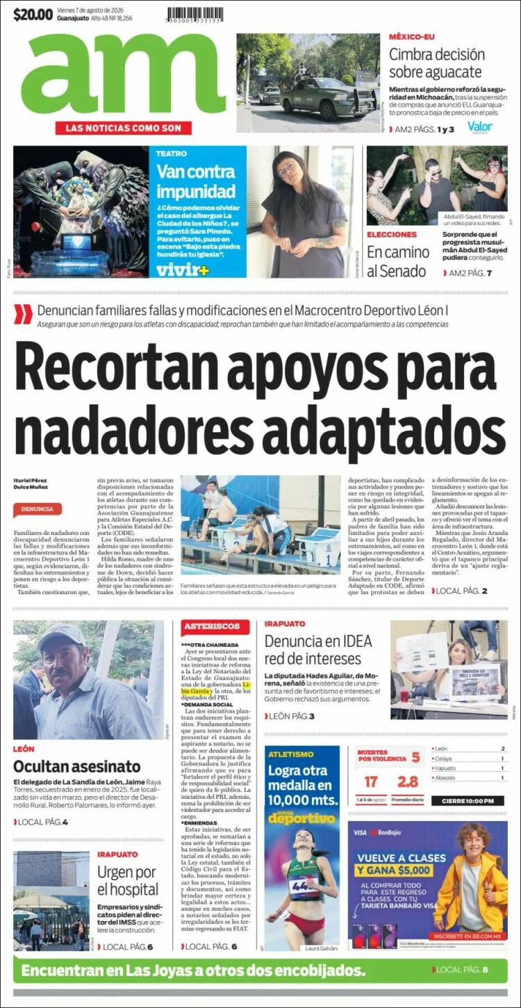 Portada de Al Día A.M. (México)