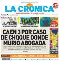 Portada de La Crónica de Baja California (México)