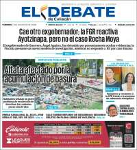 Portada de El Debate de Culiacán (México)