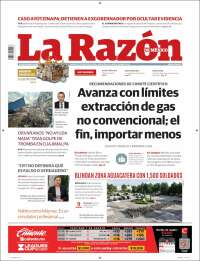 Portada de La Razón (Mexico)
