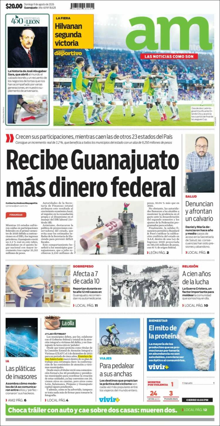 Portada de Al Día A.M. (México)