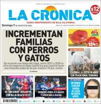 Portada de La Crónica de Baja California (México)