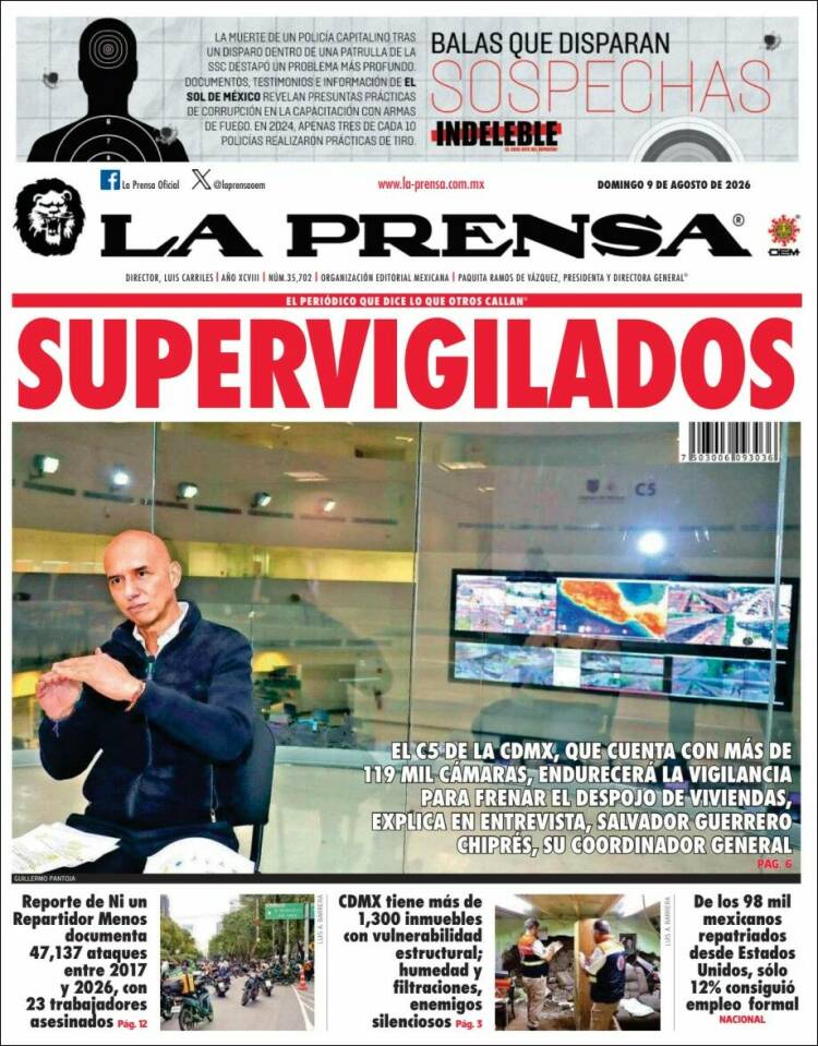 Portada de La Prensa (México)