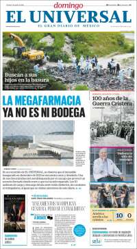 Portada de El Universal (México)