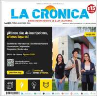 Portada de La Crónica de Baja California (México)