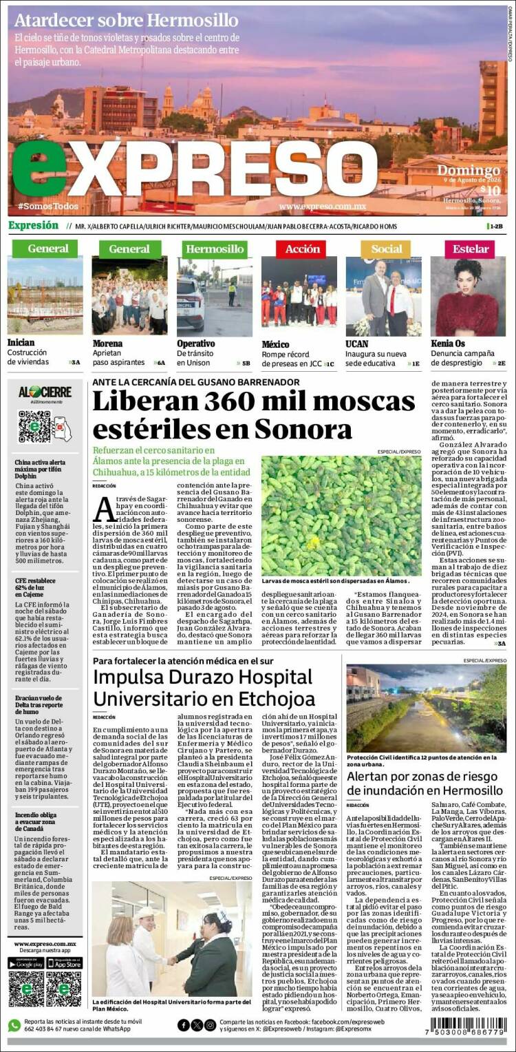 Portada de Expreso (México)