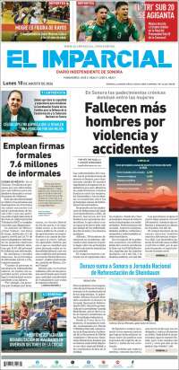 Portada de El Imparcial (México)