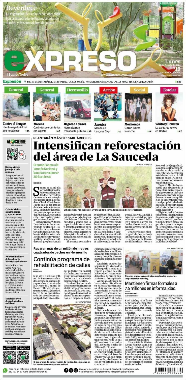 Portada de Expreso (México)
