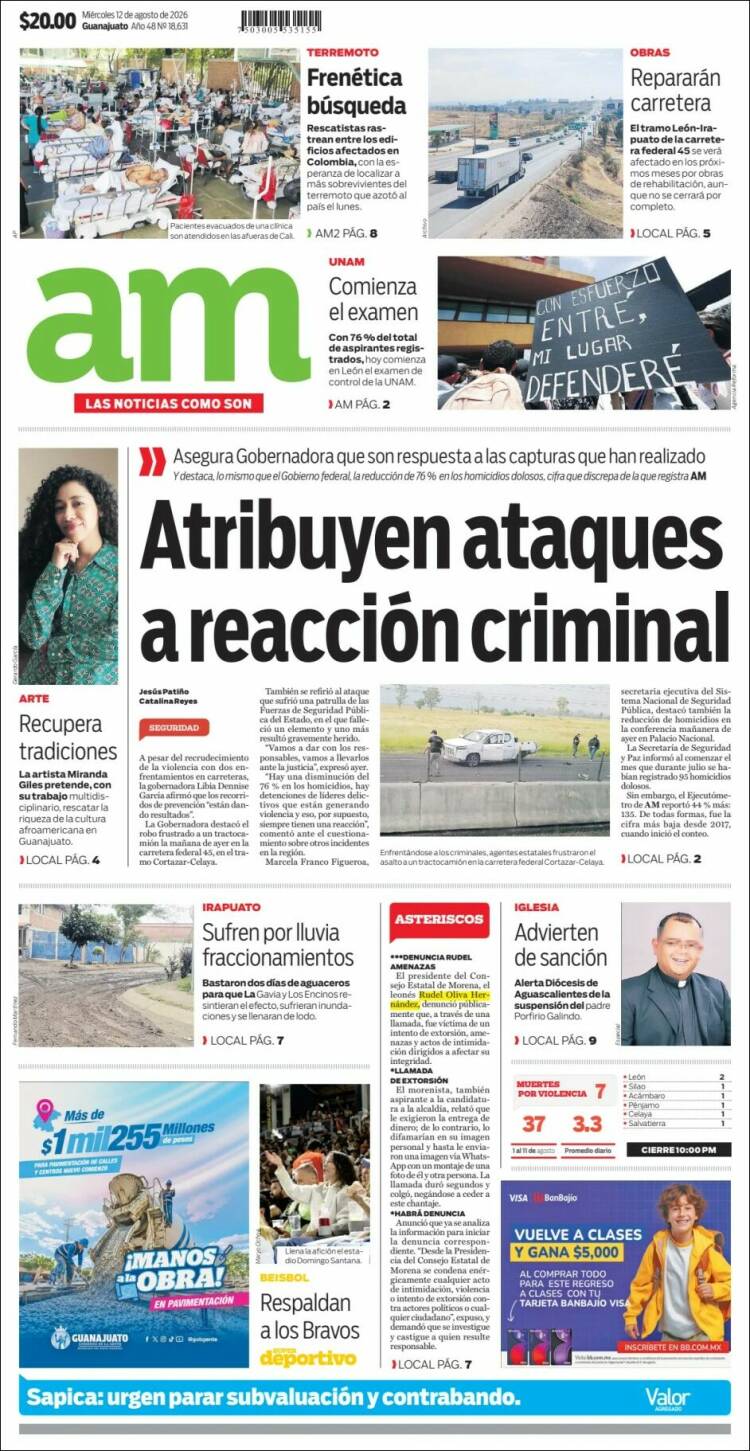 Portada de Al Día A.M. (México)
