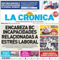 Portada de La Crónica de Baja California (México)
