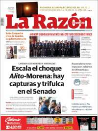 Portada de La Razón (México)