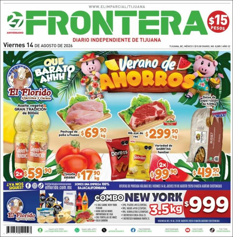 Portada de Frontera (México)