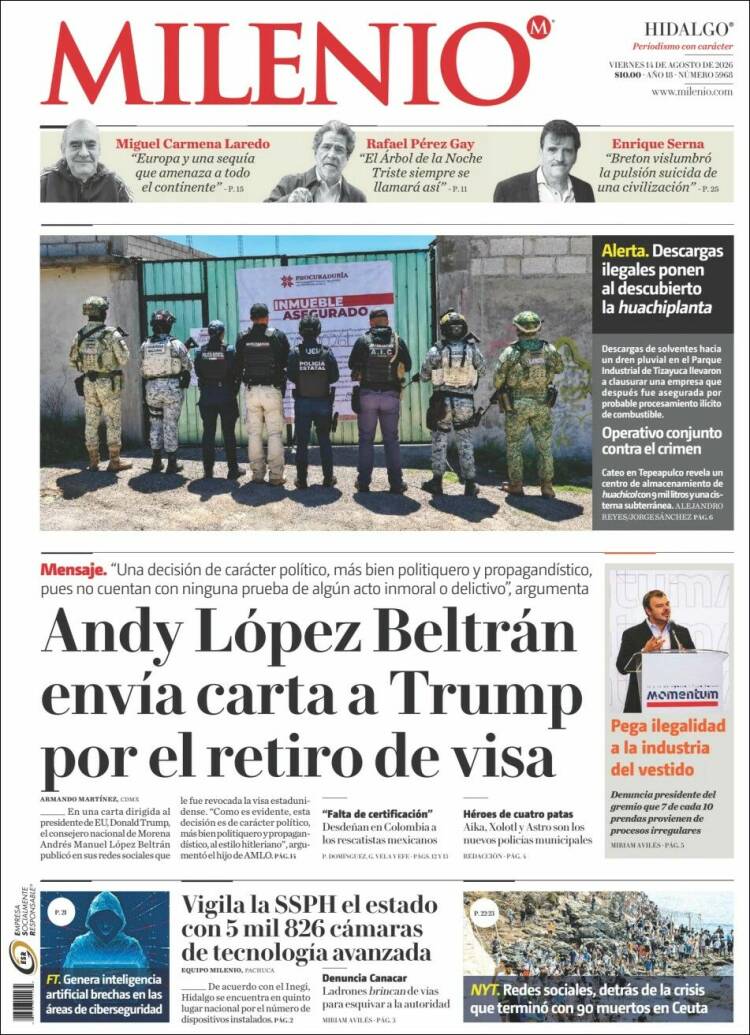 Portada de Milenio de Hidalgo (México)
